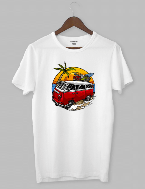Футболка з прикольним дизайном «Vintage Vacation Car»