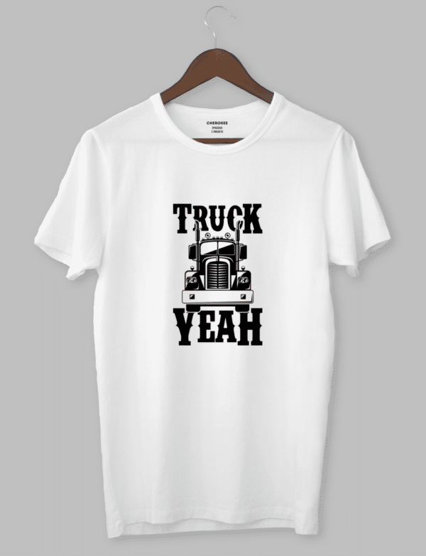 Крута футболка з прикольним принтом "TRUCK YEAH"