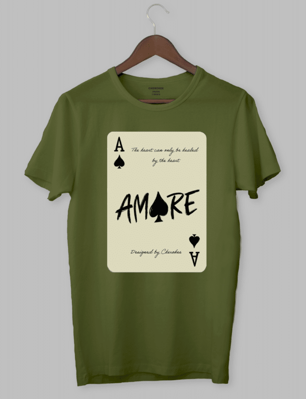 Крута футболка з прикольним принтом "am♠️re"