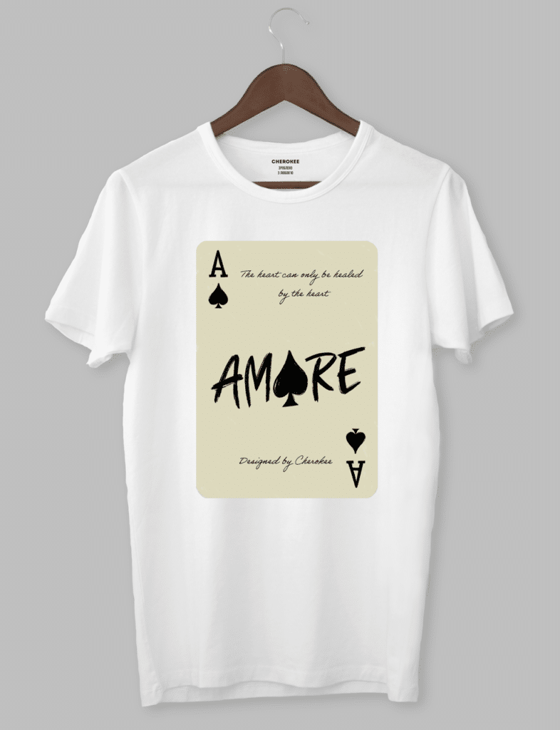 Крута футболка з прикольним принтом “am♠️re”