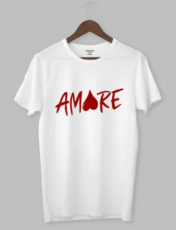 Футболка з оригінальним принтом "amore ♥️"