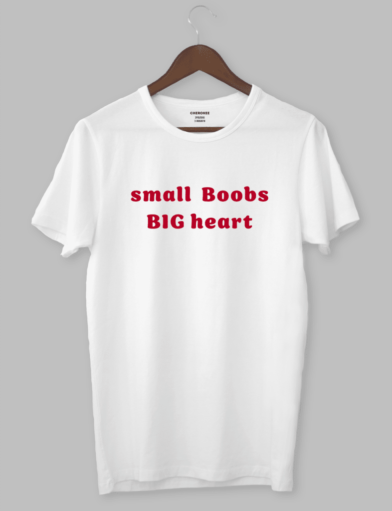 Футболка с дизайном “small Boobs BIG heart”
