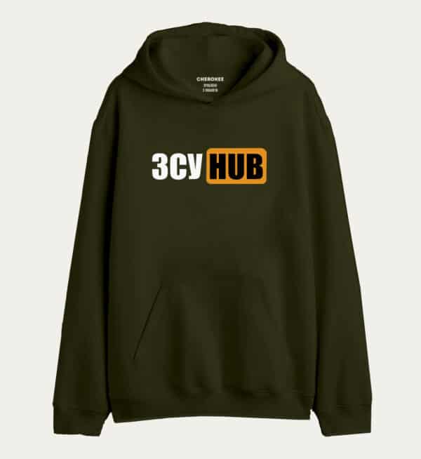 Патріотичне худі з дизайном «ЗСУ hub»