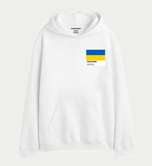 Патріотичне худі з дизайном «Pantone UA»