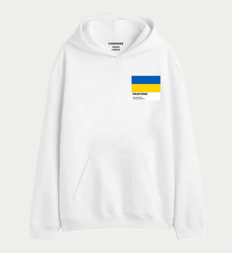 Патріотичне худі з дизайном «Pantone UA»