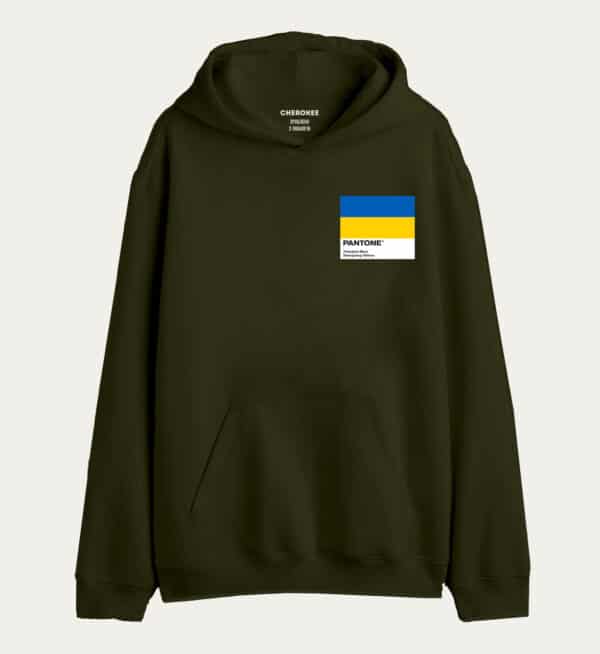 Патріотичне худі з дизайном «Pantone UA»