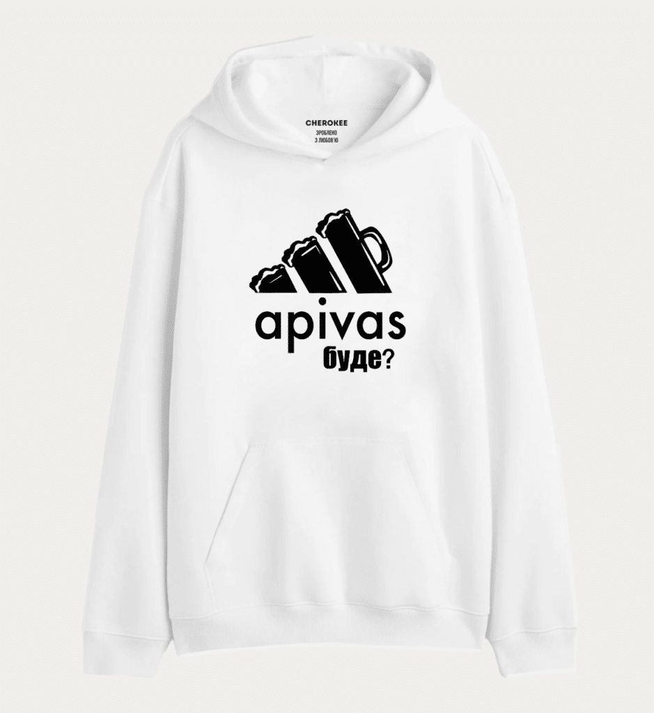 Теплий худі у кольорі  “Apivas буде?”