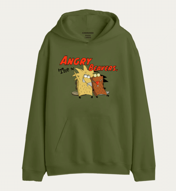 Худі з принтом Злюки Бобри «The ANGRY BEAVERS.»