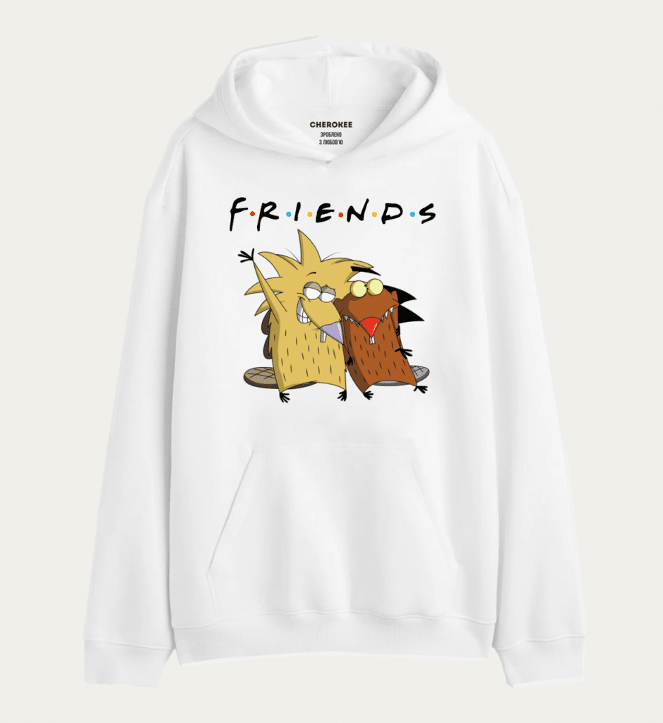 Худі з принтом Злюки Бобри «FRIENDS»