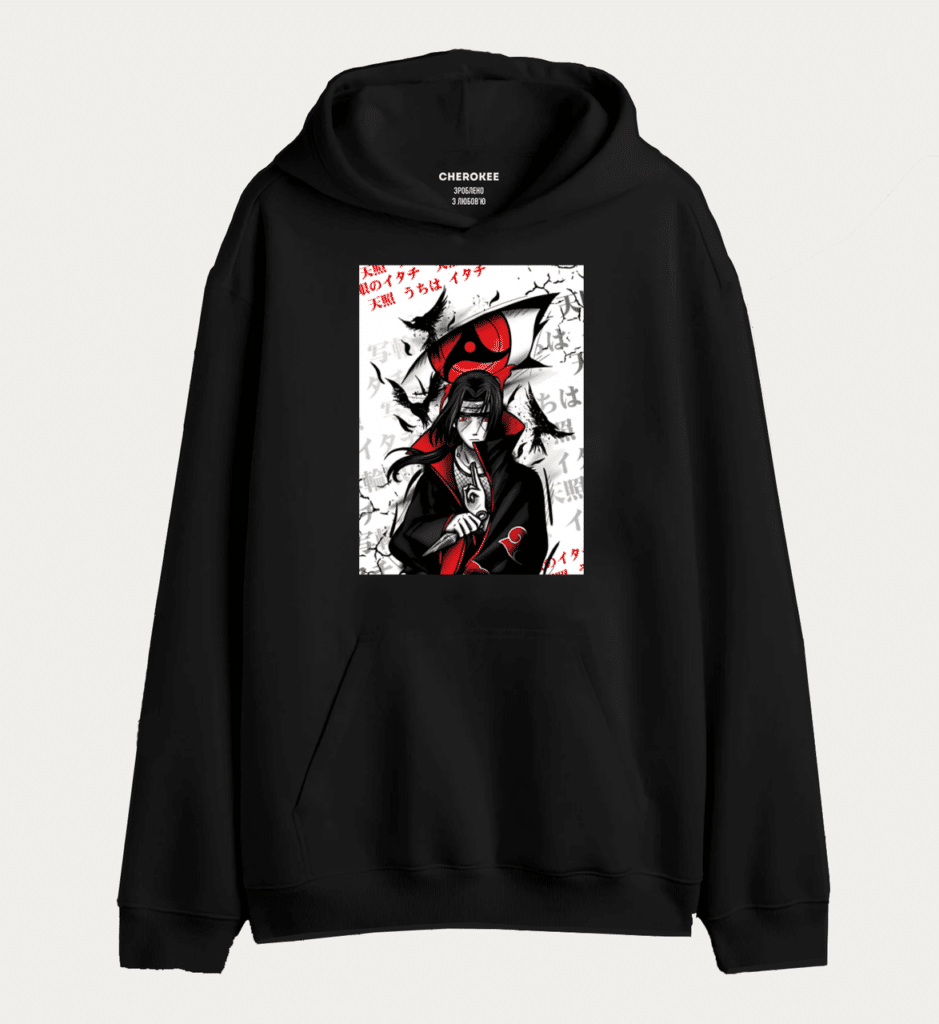 Худі толстовка з принтом  “Itachi Uchiha Rogue Ninja”