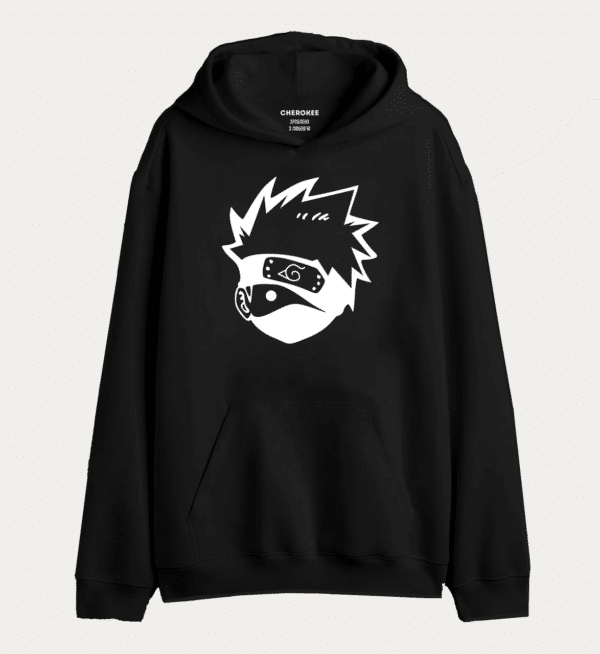 Худі толстовка в білому кольорі "Cute face Kakashi"