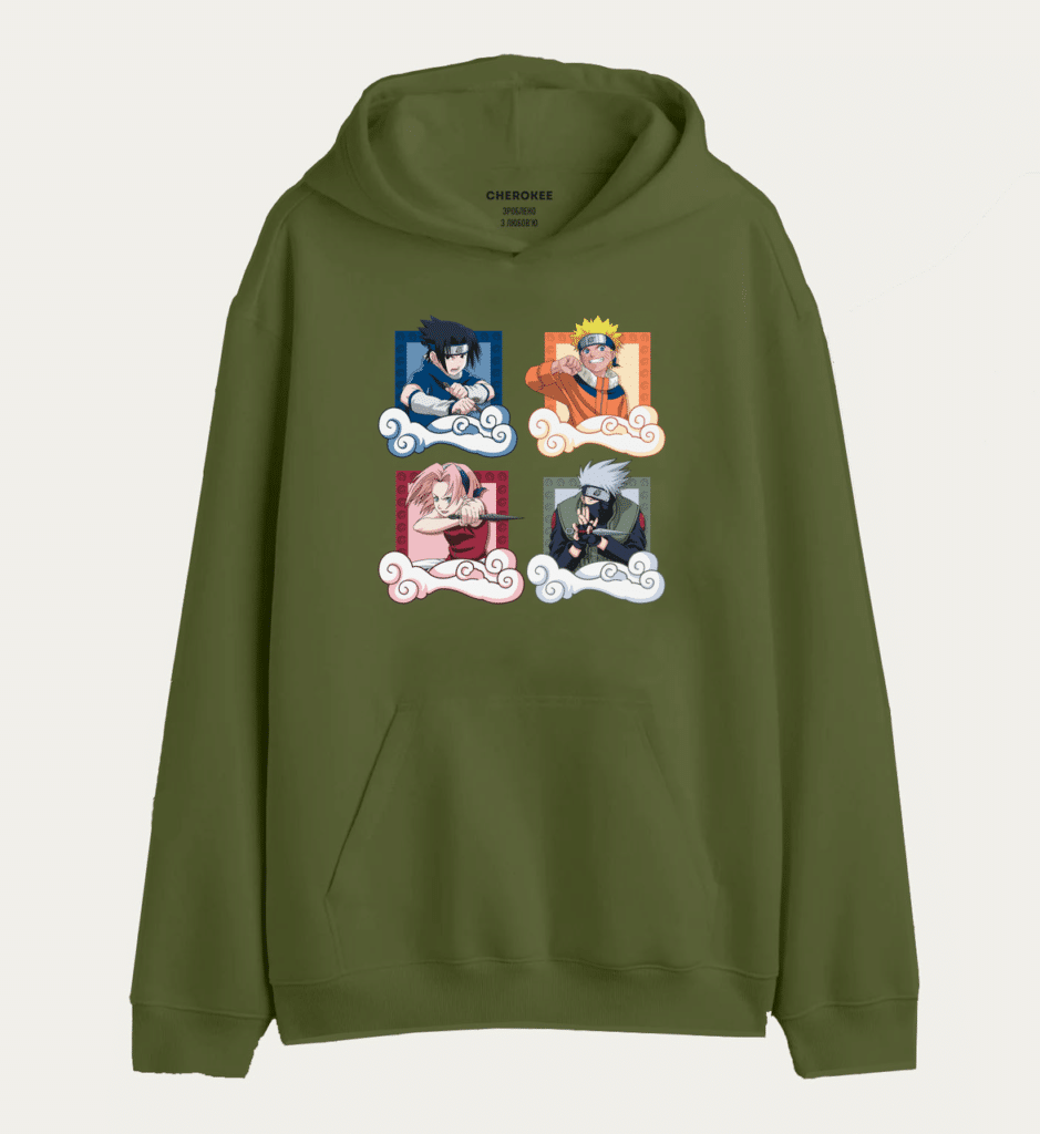 Худі толстовка “Naruto team 7 in action”