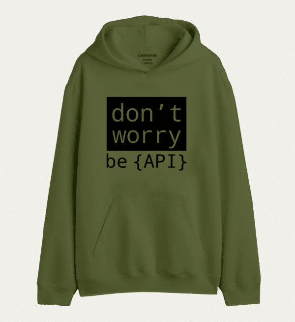 Худі толстовка "don`t worry be API"