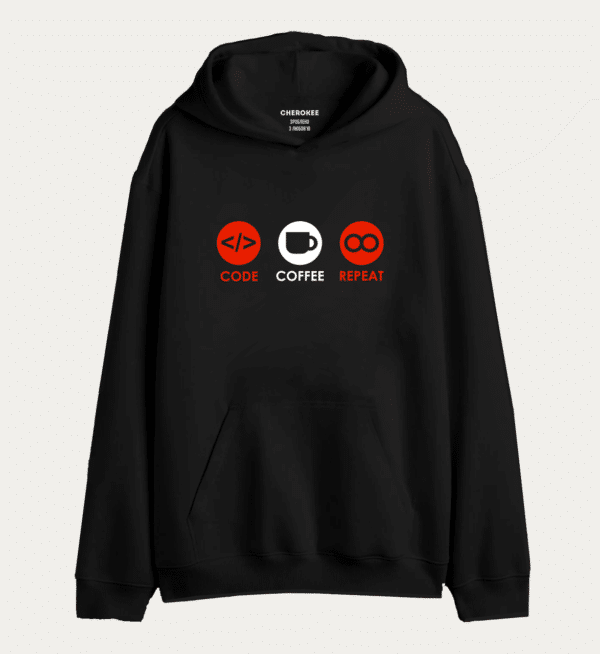 Худі толстовка "Code Coffee Repeat"