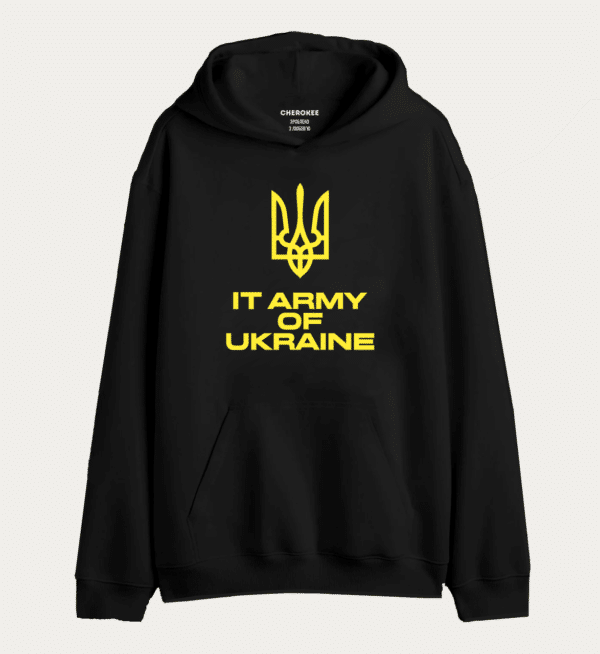 Худі толстовка з принтом "Internet Army of Ukraine"