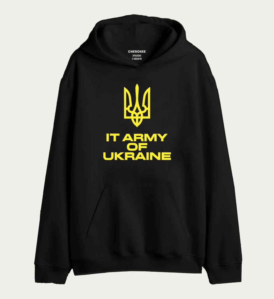 Худі толстовка з принтом “Internet Army of Ukraine”