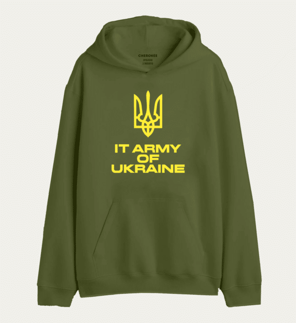 Худі толстовка з принтом "Internet Army of Ukraine"