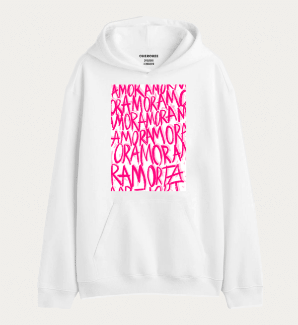 Худі з дизайном "AMORE Pink"