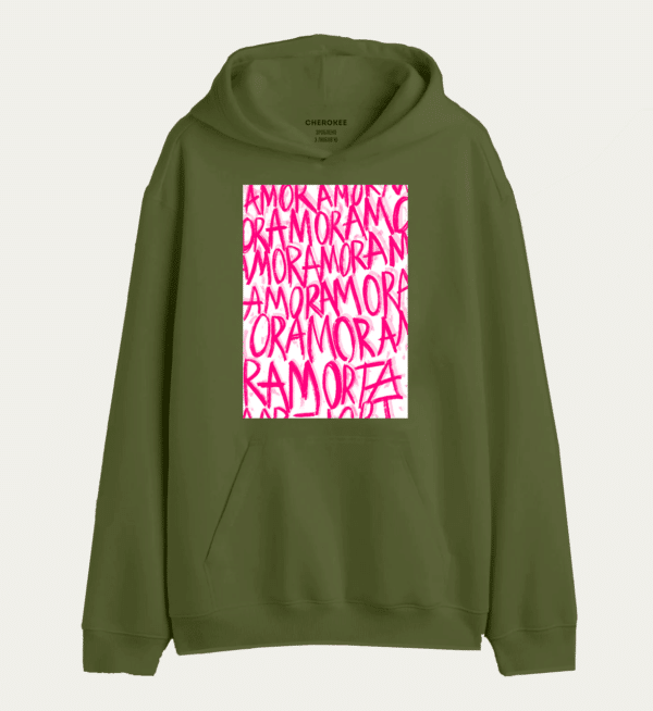 Худі з дизайном "AMORE Pink"