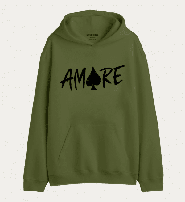 Худі з написом «amore black»