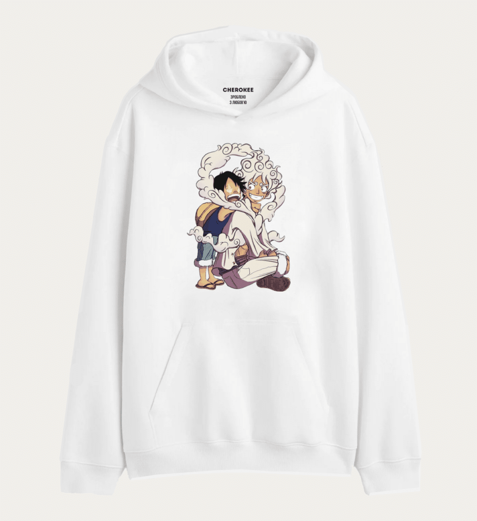 Толстовка з прикольним принтом “Monkey D awakening form”
