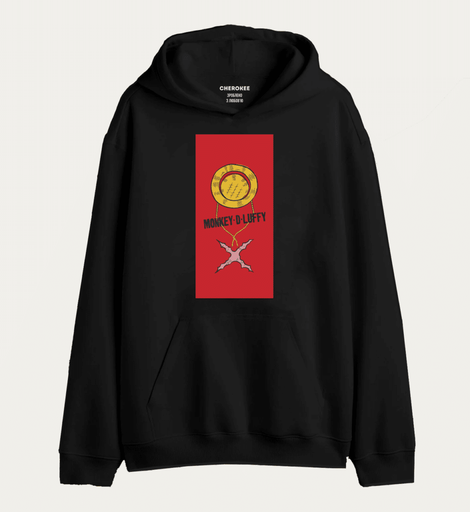 Толстовка з прикольним принтом “MONKEY • D • LUFFY”