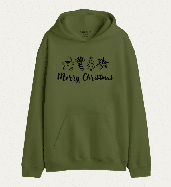 Толстовка з прикольним дизайном "Merry Christmas"