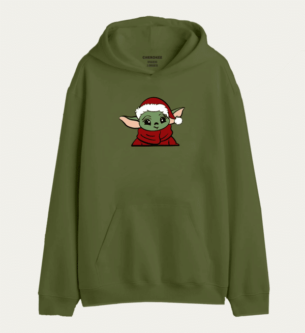 Толстовка з дизайном на подарунок "Christmas Yoda"
