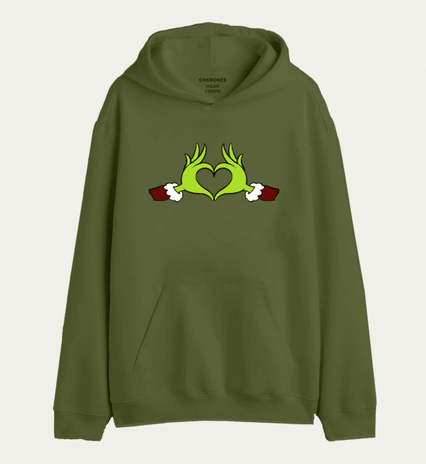Толстовка з принтом "grinch love"