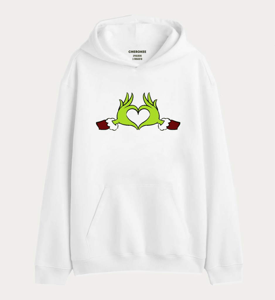 Толстовка з принтом “grinch love”