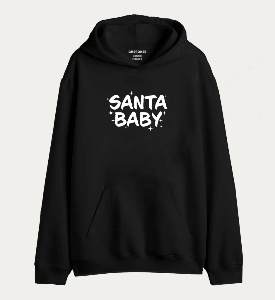 Толстовка з дизайном на подарунок “SANTA “BABY”