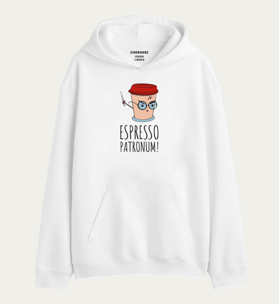 Толстовка з принтом “ESPRESSO PATRONUM!”