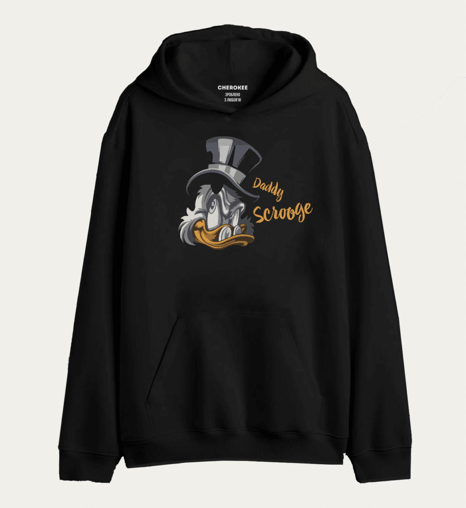 Толстовка з дизайном на подарунок “Daddy Scrooge”