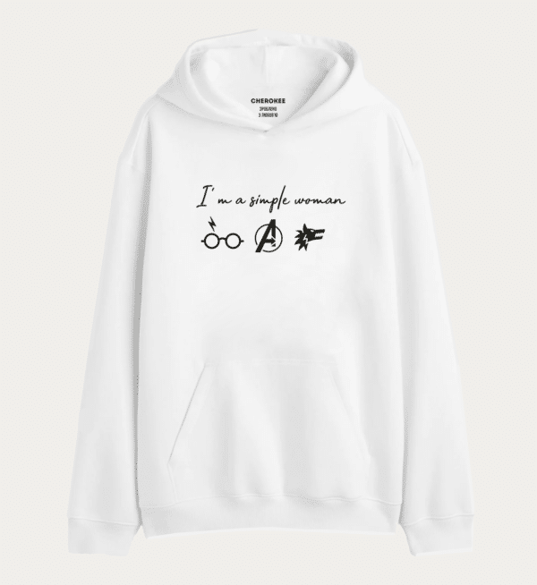Толстовка з принтом "I'm a simple woman"