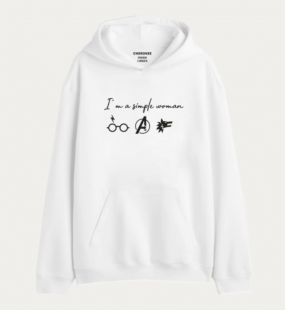Толстовка з принтом “I’m a simple woman”