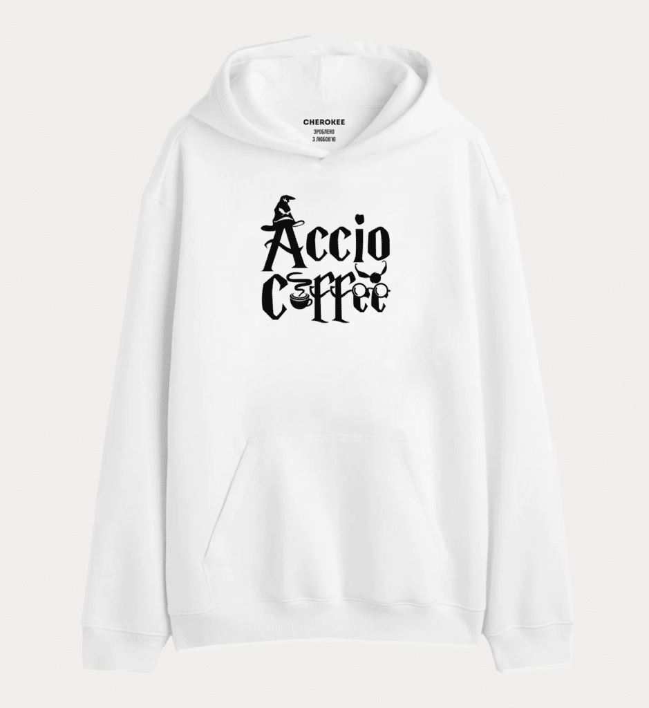 Толстовка з принтом “Accio coffee”