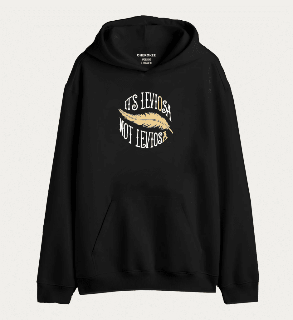 Толстовка з принтом “its leviosa not leviosa”