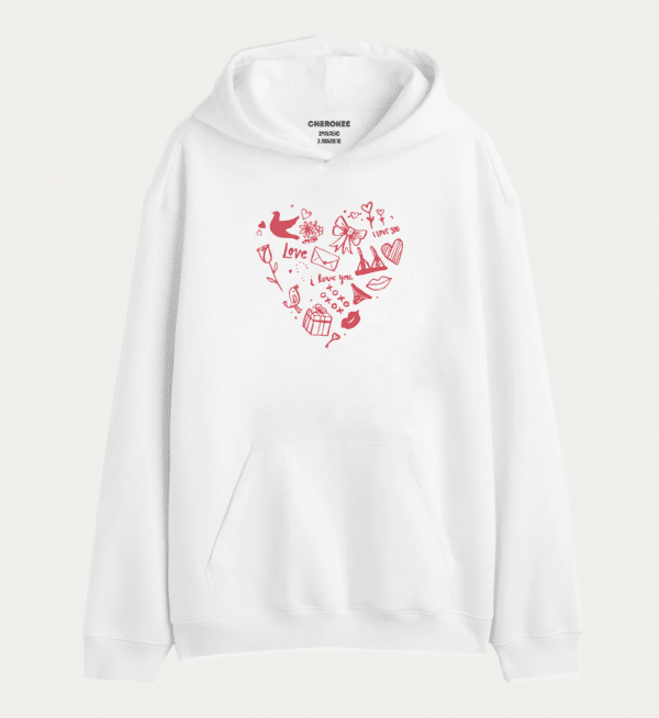 Толстовка з прикольним дизайном "Happy Valentine's Day"