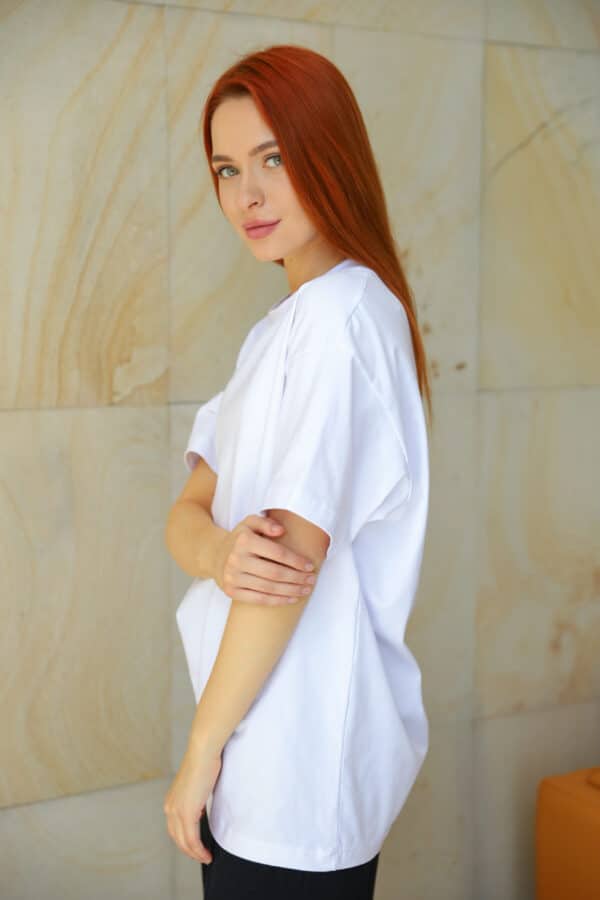 Футболка оверсайз Unisex Біла
