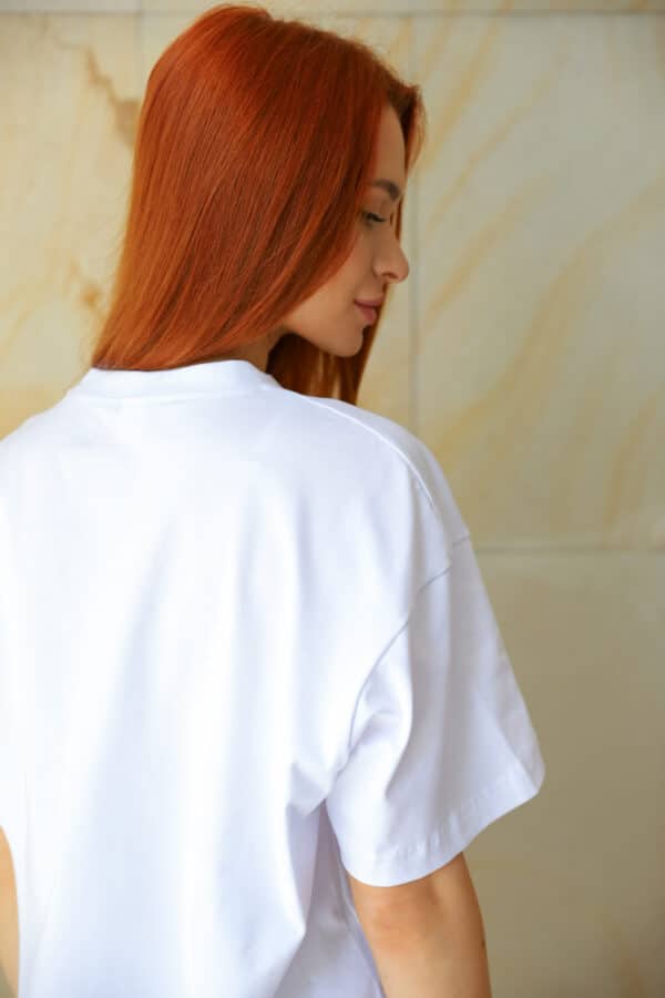 Футболка оверсайз Unisex Біла