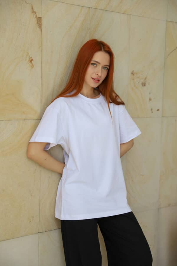 Футболка оверсайз Unisex Біла