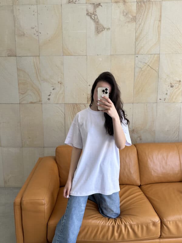 Футболка оверсайз Unisex Біла