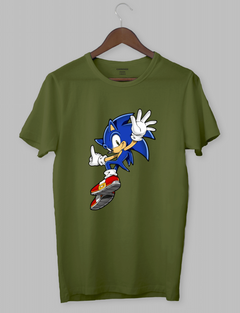 Футболка  з принтом “Sonic and the jump”
