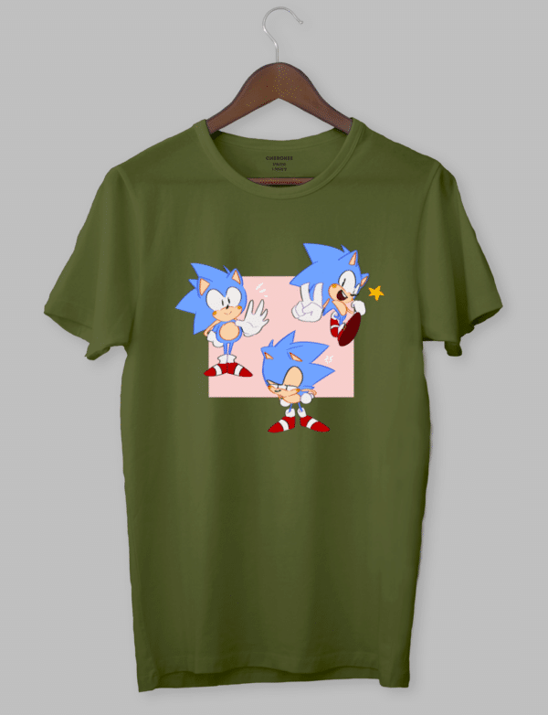 Футболка з принтом "Funny Sonic"