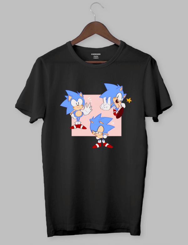 Футболка з принтом "Funny Sonic"