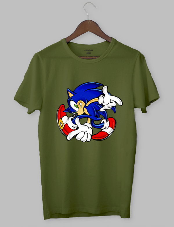 Футболка з оригінальним дизайном "Running sonic"