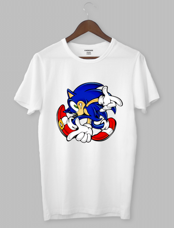 Футболка з оригінальним дизайном "Running sonic"