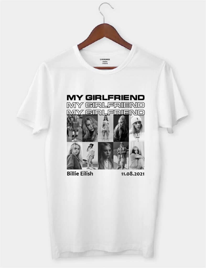 Футболка в подарунок з дизайном для хлопця “My girlfriend”
