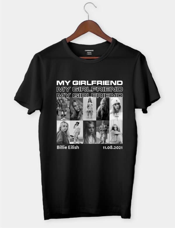 Футболка в подарунок з дизайном для хлопця "My girlfriend"