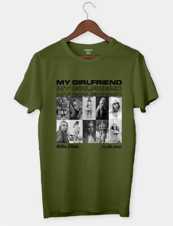 Футболка в подарунок з дизайном для хлопця "My girlfriend"